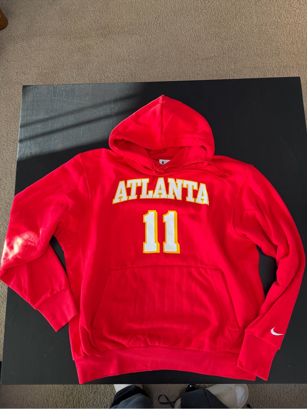 Nike x NBA Red Atlanta Hoodie Trey Young #11